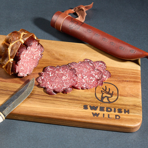 Kaltgeräucherte Elchwurst