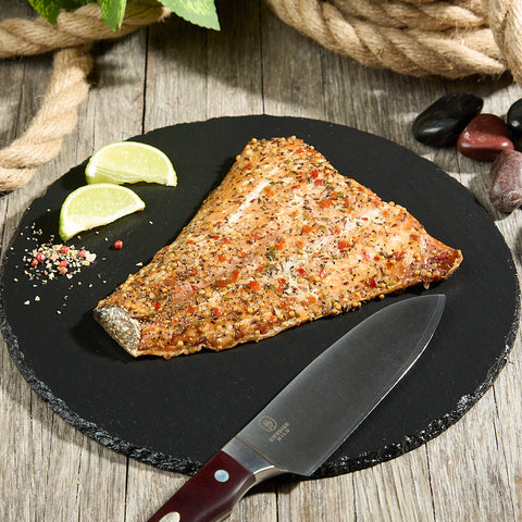 Wild gefangener warmgeräucherter Lachs - Jägergewürz