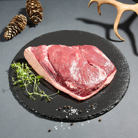 Rentier-Roastbeef vom Bullen mit Fettschicht