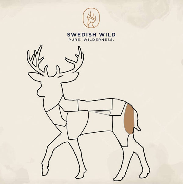 Swedish Wild Damwild Hirschbraten aus der Hüfte