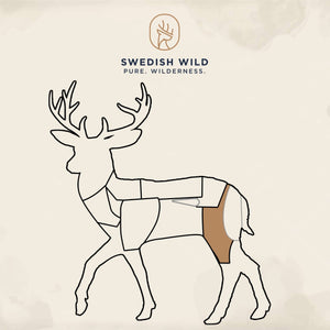 Swedish Wild Hjort Hjortstek - Inbunden