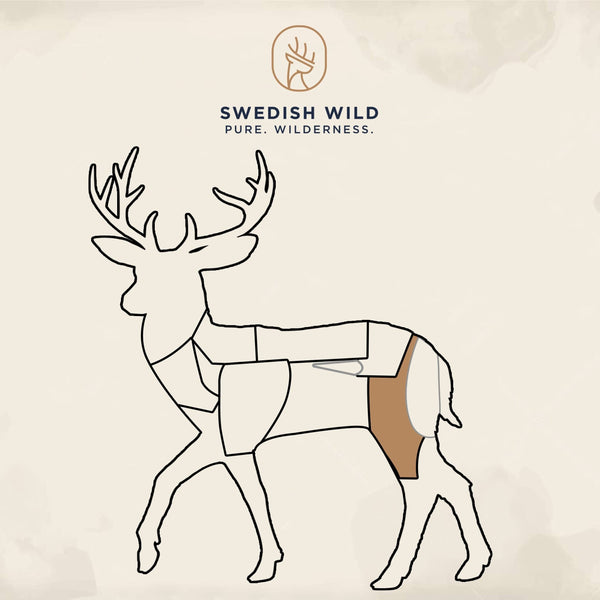 Swedish Wild Hjort Hjortstek - Inbunden