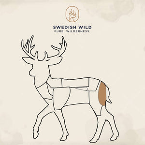 Swedish Wild Damwild Hirschbraten geräuchert