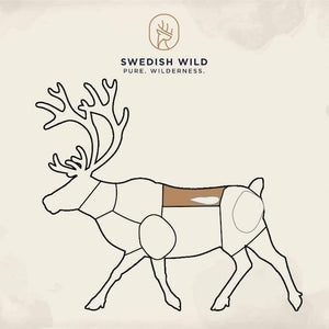 Swedish Wild - Rentier-Sattel vom Kalb
