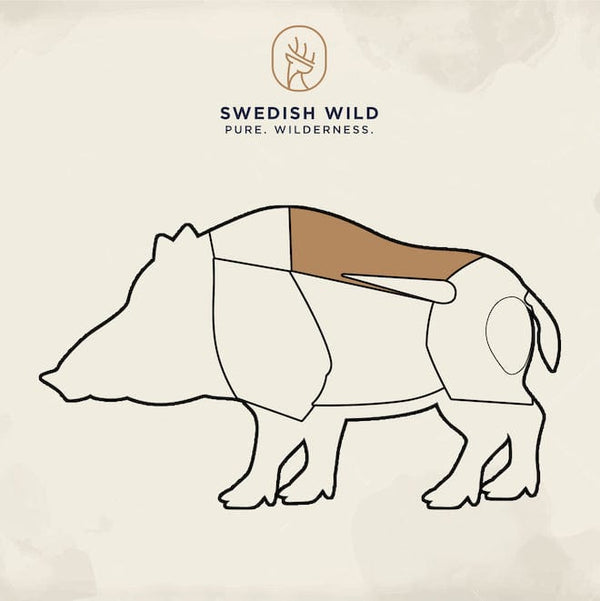 Swedish Wild Wildschwein-Rückenfilet geräuchert